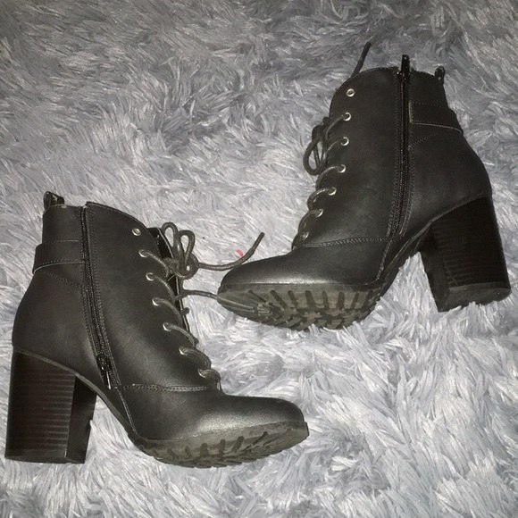 Black Combat Boots - Picture 7 of 9